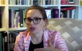 Rabbi Elizabeth Bahar speaks to WMGT TV in August 28, 2023 (WMGT 41/YouTube. Used in accordance with Clause 27a of the Copyright Law)